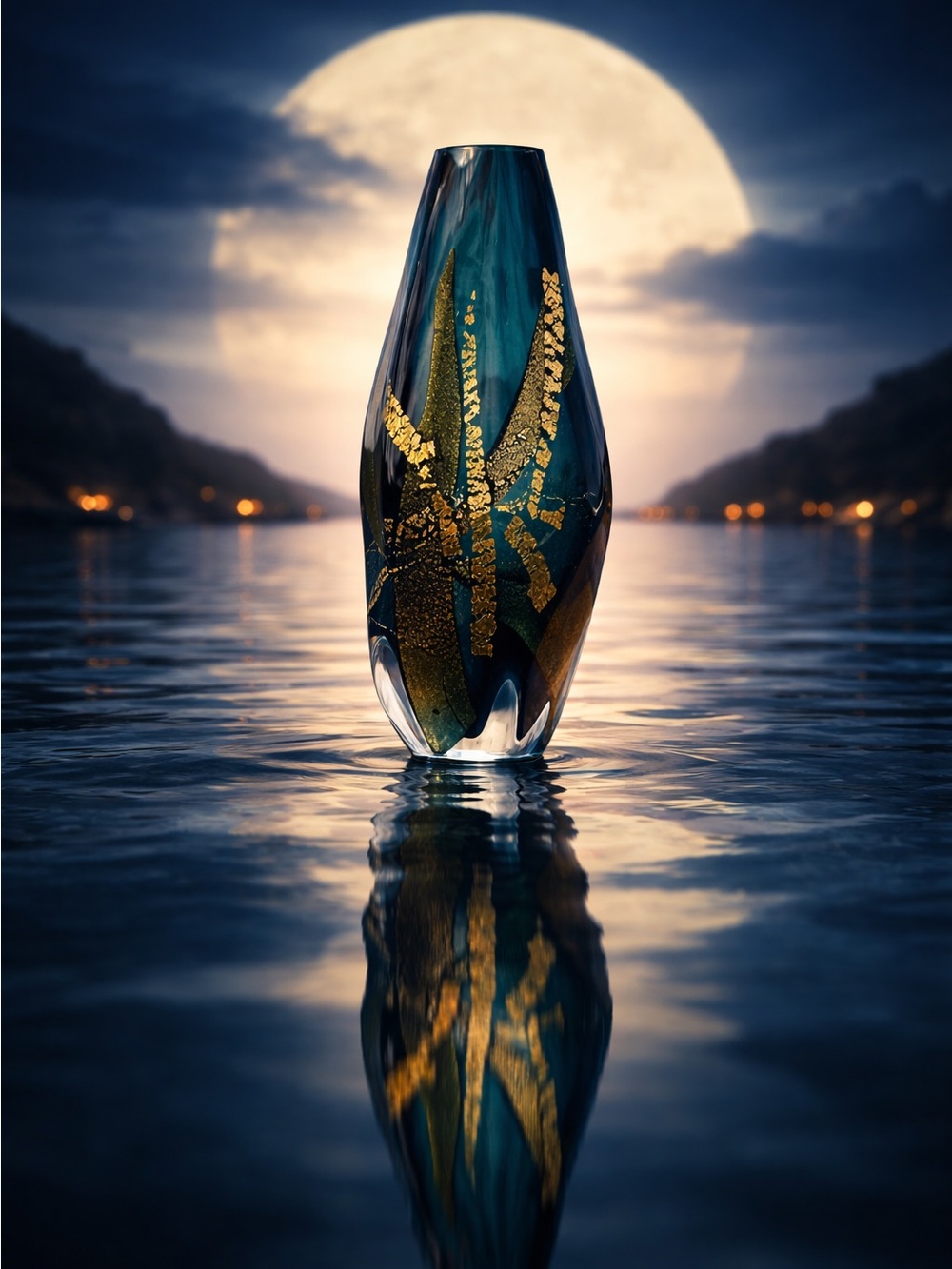 Eric Brakken Vase Glasshouse Studio Art Metallic Fused Hand Blown Sommerso Glass